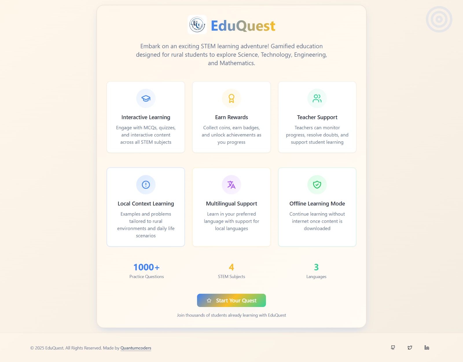 STEM Learning Platform Preview